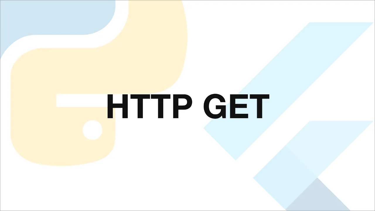 Connecting Flutter and Python using http get