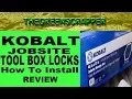 KOBALT JOBSITE BOX LOCKS - MASTER LOCK HOW TO INSTALL REVIEW