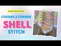 Corner 2 Corner Shell Stitch C2C Variation