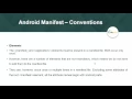 005 The Android Manifest File