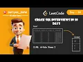 4 1148 Article Views I SQL Interview Question Data Engineer Interview Questions