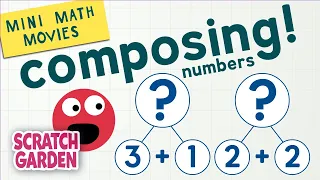 Download Composing Numbers \u0026 Decomposing Numbers! | Mini Math Movies | Scratch Garden MP3