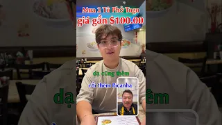 Mua 2 tô phở Togo mà chi trả gần trăm đô. Có thiệt hôn vậy? #Shorts