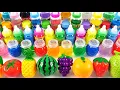 Download Lagu Satisfying Video l How to make Rainbow Pool into Mixing All My Glossy Slime \u0026 Fruit Cutting ASMR #99