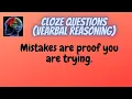 How to complete Cloze Style Questions Easily