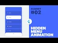 Flutter - Hidden Menu Animation