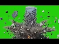 Explosion 4 Building Collapse Green Screen with Sound Effects No Watermark No Copyright