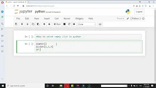 How to check an empty list in python python tutorials