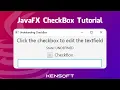 JavaFX CheckBox Tutorial Perfect for beginners