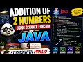 JAVA Addition of two numbers using Scanner function