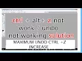 ctrl alt z not working in photoshop solved how to maximum increase undo in photoshop