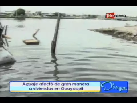 Aguaje afectó de gran manera a viviendas en Guayaquil