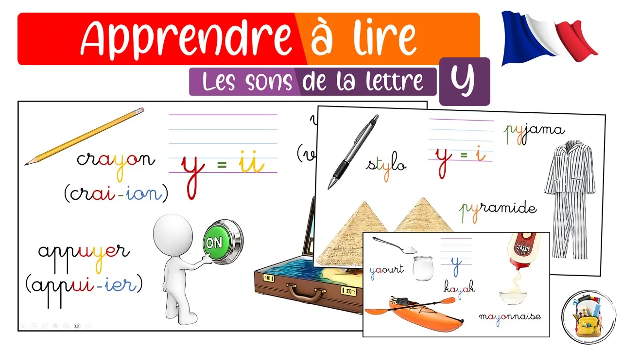 Apprendre Les Sons De La Lettre Y - Prononciation De La Lettre Y - La Lettre Y En Français En Image