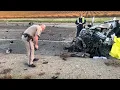 Raw Site of Fatal Crash on Vasco Road Near Byron