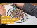 Watch This Mandala Come to Life Relaxing Coloring Timelapse Series