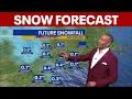 NYC weather forecast Snow chance late Friday night
