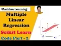 Multiple Linear Regression using Scikit Learn Coding Part 2