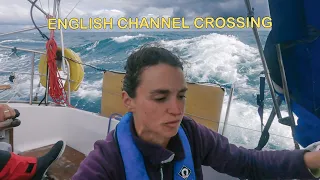 SURFING down big waves across the ENGLISH CHANNEL