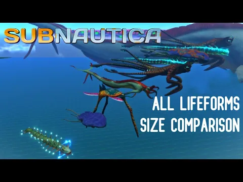 Download MP3 Subnautica - ALL LIFEFORMS SIDE BY SIDE SIZE COMPARISON