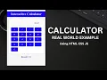 How to build calculator Web App Real World Project for developers