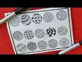 15 Zentangle patterns easy zentangle art for beginners zen doodle art doodle patterns Part-1