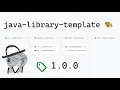 java-library-template One-click release process