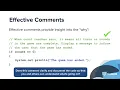 Documentation with Comments