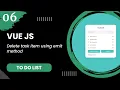 Vue JS - Delete task item using emit method