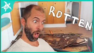 It’s ROTTEN! New FLOORING on our BOAT!