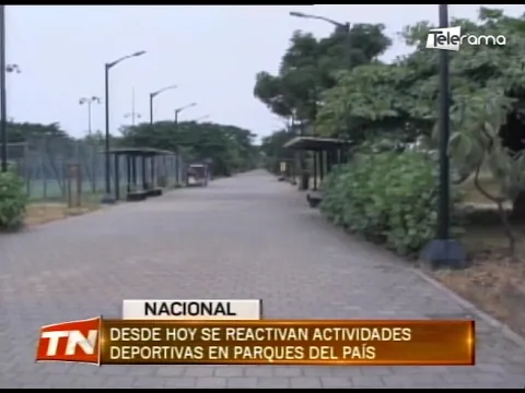 Desde hoy se reactivan actividades deportivas en parques del país