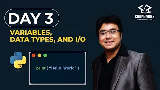 Python 60 Days Training Bootcamp - Day 3 Variables Data Types