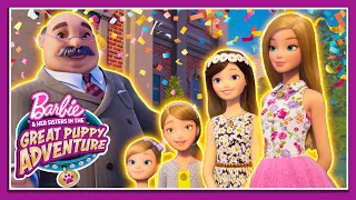 ¡Barbie recibe un premio de la ciudad! | Barbie y sus hermanas: Perritos en busca del tesoro | Clip
