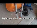 Replacing a wheelbarrow inner tube on 8 inch rim - 4 00-8