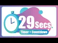 29 Seconds countdown Timer with Alarm The Moments