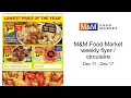 M M Food Market weekly flyer circulaire Dec 11 - Dec 17