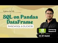 5 8 1 Introduction to SQL on Pandas DataFrame Pandas Tutorial