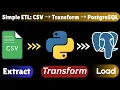 How to Build a Simple ETL Pipeline CSV Transform PostgreSQL