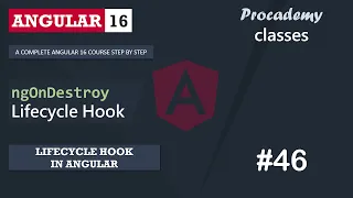 ngOnDestroy Lifecycle Hook Lifecycle Hooks in Angular A Complete Angular Course
