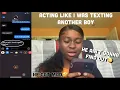 Acting Like I Was Texting Another Boy On Boyfriend Prank KayAmari
