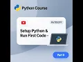 Python Tutorial for Beginners Part 0 Install Python Run Your First Code Hello World