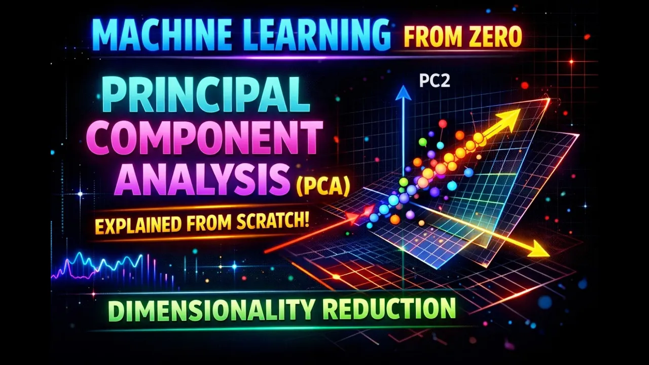 Principal Component Analysis (PCA) Explained from scratch | Machine Learning from Zero | L.44