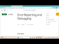 Error Reporting and Debugging Lab Essential Google Cloud Infrastructure Core Services