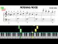 Download Lagu Sheet Music - Roblox Grow a Garden Music - Morning Mood - Edvard Grieg Easy Piano #pianotutorial