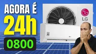 Turning on AIR CONDITIONING 24h on 0800 | Off grid solar energy