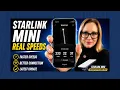 STARLINK Mini REAL Speeds Test Better Than Expected