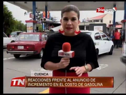 Reacciones frente al anuncio de incremento en el costo de gasolina
