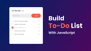 How To Create To-Do List App Using HTML CSS And JavaScript Task App In JavaScript