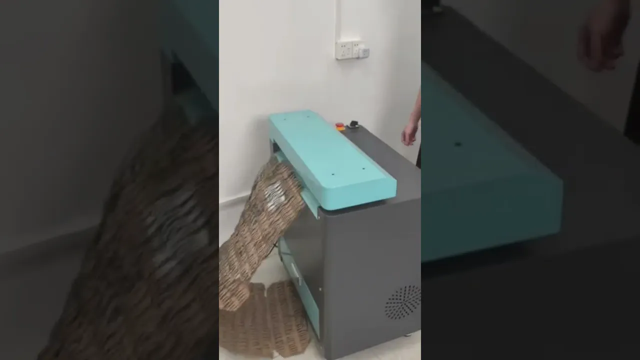 Cardboard shredder, on-site recycle old boxes into fluffy paper cushioning, eco friendly packaging