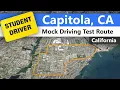Capitola Driving Test Route - Mock California DMV Route