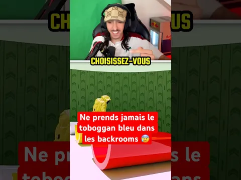 NE PRENDS JAMAIS LE TOBOGGAN BLEU DANS LES BACKROOMS!😰 #shorts #shortvideo #humour #fyp #viral